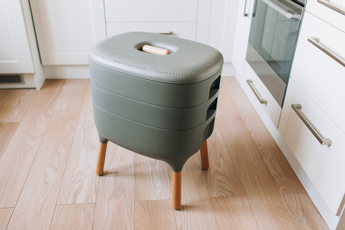 Vermikompostér Urbalive Komplet siva farba